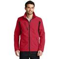 Port Authority 174 Back-Block Soft Shell Jacket. J336-Rich Red/ Black-L