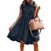 Women's Sleeveless Ruffles Dress Loose Minidress Casual Summer Dress