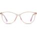 WearMe Pro - Cat Eye Blue Light Glasses for Women - Cute Bluelight Non Prescription Clear Frame UV Blocking for No Eye Strain Computer & LED Reading