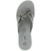 Cloudsteppers by Clarks Womens Brinkley Flora Applique Slip On Thong Sandals