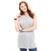 Woman Within Women's Plus Size Perfect Cotton Sleeveless Crewneck Pullover