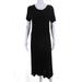 Pre-ownedLauren Ralph Lauren Womens Crew Neck Maxi Dress Black Size Medium Petite