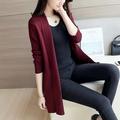 Clearence promotion New Korean Style Women's Coat Loose Casual Solid Color Knit Cardigan Fashion Trend Long-sleeved Coat