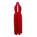 Fame and Partners Women's Keyhole Halter Dress with Front Slit