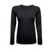 WOMENS LONG SLEEVE T SHIRT WITH SUPER-SOFT STRETCH FABRIC