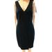 Lauren Ralph Lauren NEW Black Womens Size 4 V-Neck Sheath Dress