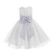 Ekidsbridal Ivory Lace Organza Flower Girl Dress Communion Dress Baptism Dress Junior Bridesmaid Dress Special Occasion Dresses Princess Dress Pageant Gown Ballroom Gown Evening Gown Daily Dress 186T