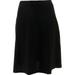 Nina Leonard High Tech Crepe Midi Skirt Pockets Women's 707-785