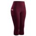 Women Peach Hips Tight Sports Seven Pants Quick-drying Force Compression Pants Sports Yoga Running Seven Pants Red L