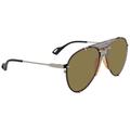 Gucci Brown Aviator Unisex Sunglasses GG0740S-003 61