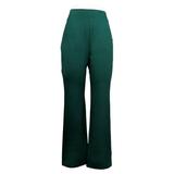 IMAN Global Chic Women's Pants Sz M 360 Slim Ponte Boot Cut Green 722-609