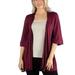 24seven Comfort Apparel Open Front Elbow Length Sleeve Womens Cardigan, R011309, Made in USA