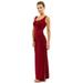 Women's Long Dress Sexy Package Hip Dress Female Ruched High Slit Maxi Dress