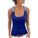 Summer Womens Casual Silk Top Vest Sleeveless Mock Neck Tee Shirt Tank Tops Plus Size S-3XL