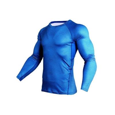 Mens Compression Shirt Wicking Training Base Layer Gym Long Sleeve Top Mock Neck 