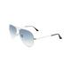 Ray-Ban Men's Gradient Aviator RB3025-003/3F-58 Silver Sunglasses