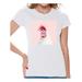 Awkward Styles Pink Bubble Shirts Rooster T Shirt Cute Animal T Shirt Rooster Shirt Women T Shirt Rooster Blowing Gum T Shirt Animal Clothes T-Shirt for Woman Funny Animal Lovers Gifts