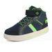 DREAM PAIRS Boys High Top Sneaker Shoes 151014_H NAVY/NEON/GREEN Size 13