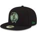 Boston Celtics New Era Official Team Color 59FIFTY Fitted Hat - Black