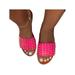 Avamo Womens Studded Rivet Slides Sandals Flat Slip On Ladies Slippers Shoes Casual