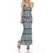 White Mark Women's Animal Print Nila Maxi Dress