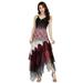 Ever-Pretty Women's Tea Length Lace A-line Dress for Weddings Midi Cocktail Dress 6212B Burgundy US24