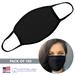100 PACK BLACK 100% MADE IN THE USA COTTON GOOD WORKS FACE MASK