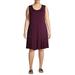 Terra & Sky Women's Plus Size Sleeveless Knit Peplum Dress