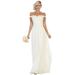 WEDDING RECEPTION OFF THE SHOULDER LONG DRESS