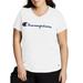 Champion Women's Plus Size Logo Graphic Short Sleeve V-Neck T-Shirt