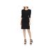 Vince Camuto Womens Puff Sleeves Cocktail Sheath Dress