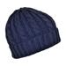 Cable Knit Beanie Hat - ONE SIZE FITS MOST - Navy Blue