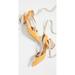 Schutz Feba Yellow Pointy Toe Jute-wrapped Tie-up Pumps Mary Gold (9, Mary Gold)