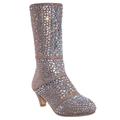 Event98K by Aquapillar, Kids Rhinestone Crystal Glitter Bootie - Girls Shimmering Dress Shoes