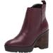 Lucky Brand Worrin Lug Sole Square-Toe Platform Fashion Booties (7.5, DEEP MAHOGANY)