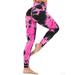 High Waist Tie Dye Print Gym Leggings Trouser Pants For Women Fitness Sports Running Yoga Pants Ladies Jogger Sport Yoga Leggings Pants Biker Cycling Trouser Pants