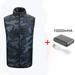 Mid-Ten Electric USB Winter Heated Warm Slim Vest Men Women Heating Coat Jacket Clothing With USB Power Pack, For Outdoor Motor Fishing Hiking Hunting Camping, Fits Men and Women