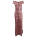 Tadashi Shoji Women's Hetz Sequin Embroidered Gown