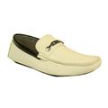 CORONADO Men's Casual Shoes MOC-3 Driving Moccasin with a Stitched Toe and a Metal Logo Ivory (9 D(M) US)