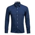 Mens Casual Work Shirt Regular Fit Button Down Long Sleeve Men Dress Shirts Blouse