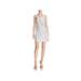 Guess Womens Laguna Metallic Striped Wrap Dress