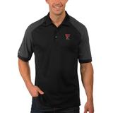 Texas Tech Red Raiders Antigua Engage Desert Dry Big & Tall Polo - Black