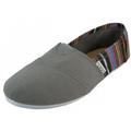 EasySteps Women's Canvas Slip-On Shoes with Padded Insole 308L Grey 8