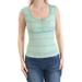 CALVIN KLEIN $59 Womens New 1555 Green Floral Lace Textured Sleeveless Top S B+B