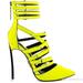 Lust For Life Women's Krown Citron Neon Yellow High Heel Pointed Toe Bootie (9)