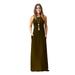 New Women's Casual Crewneck Solid Color Sleeveless Pocket Maxi Dress Fashion Dresses Pocket Sexy Long Dress