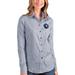 Minnesota Timberwolves Antigua Women's Structure Button-Up Long Sleeve Shirt - Navy/White