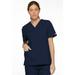 Dickies EDS Signature Scrubs Top for Women V-Neck Plus Size 86706, 5XL, Navy