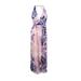 SL Fashions Women's Floral-Print A-Line Gown (8, Multi)