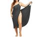 Womens Summer Plus Size Bikini Cover Up Sarong Beach Wrap Strappy Dress Swimwear